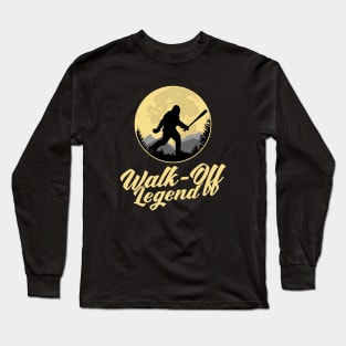 Bigfoot Baseball Walk-Off Legend Long Sleeve T-Shirt